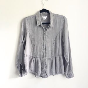 Artisan NY 100% Linen Blouse Size Medium